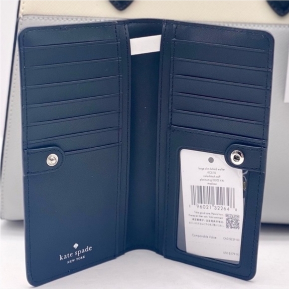 NWT Kate Spade Madison Colorblock Medium Satchel and Matching Wallet Set - Picture 9 of 10